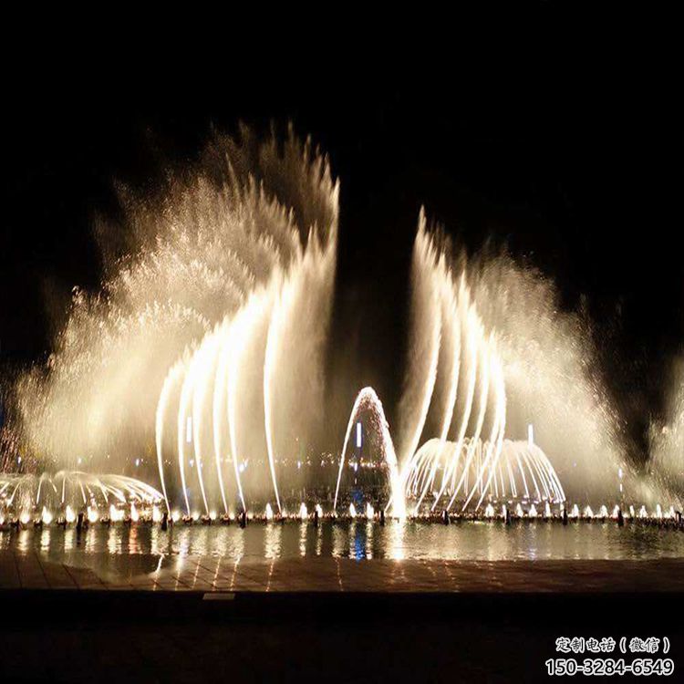 白下水景程控噴泉雕塑,高噴循環噴水方式設計制作 白下水景程控噴泉雕塑,高噴循環噴水方式設計制作