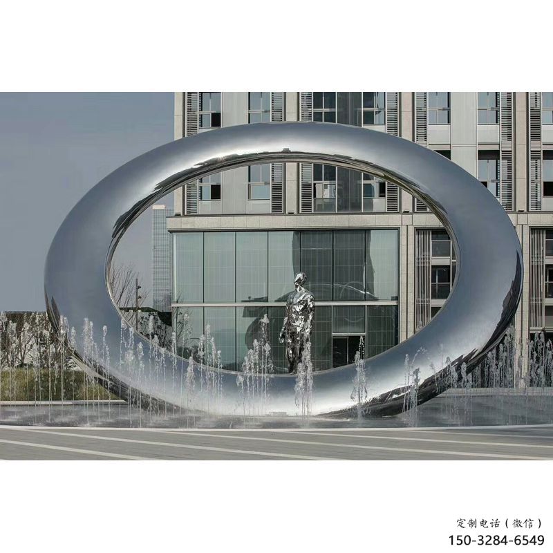 建鄴小區圓環雕塑,水簾噴泉雕塑,水景藝術效果 建鄴小區圓環雕塑,水簾噴泉雕塑,水景藝術效果