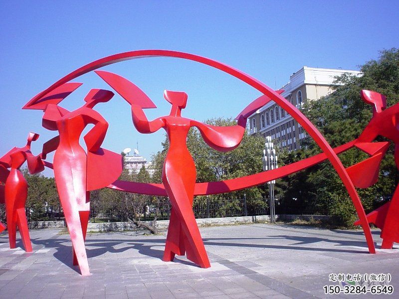 潯陽扭秧歌雕塑,民俗舞蹈雕塑,不銹鋼抽象音樂人雕塑 潯陽扭秧歌雕塑,民俗舞蹈雕塑,不銹鋼抽象音樂人雕塑