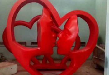 恩施制造心形人物雕塑供需，鋼管組合，雕塑工程制作供應(yīng)