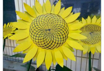 衡陽抽象花籃雕塑展品，小區雕塑，葵花花籃雕塑工程制作精選