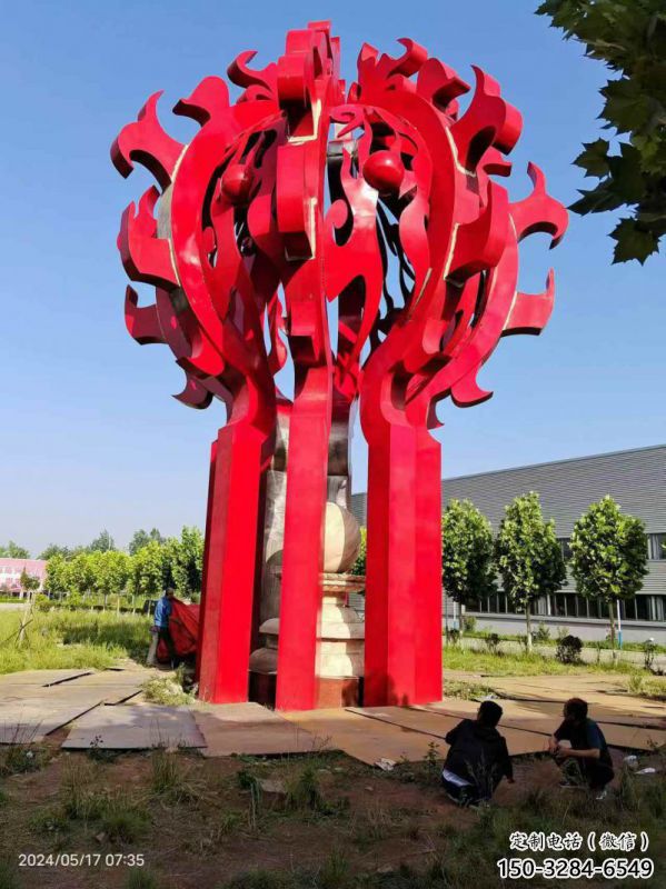 賽罕火球雕塑,精神堡壘火球雕塑落地展示 賽罕火球雕塑,精神堡壘火球雕塑落地展示