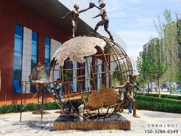 興安盟地球儀雕塑選定,拉絲工藝,地球儀人物雕塑預定 興安盟地球儀雕塑選定,拉絲工藝,地球儀人物雕塑預定