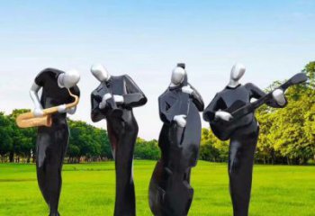 沈陽住宅小區吹拉彈唱雕塑