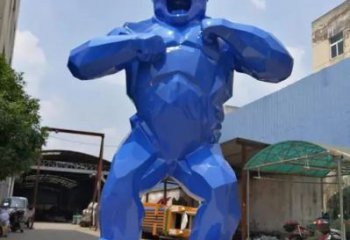 玉泉彩繪黑猩猩雕塑