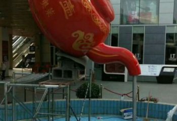 濰坊鐵藝水景天壺雕塑,噴泉雕塑,抽象天壺雕塑制作