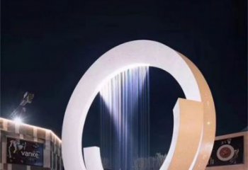 棗莊圓環(huán)噴泉雕塑,水景藝術(shù)原理,水景圓環(huán)雕塑廠家