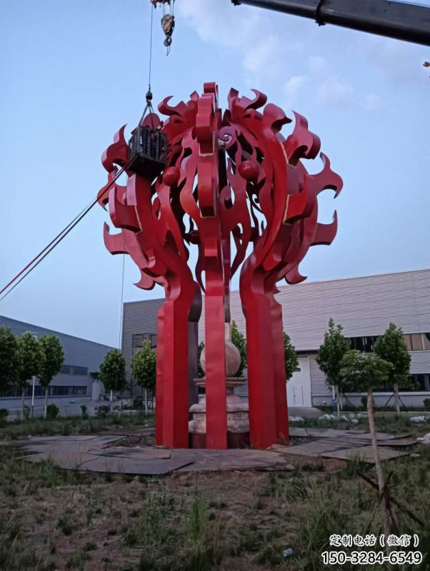 商洛火球雕塑,精神堡壘火球雕塑落地展示 商洛火球雕塑,精神堡壘火球雕塑落地展示