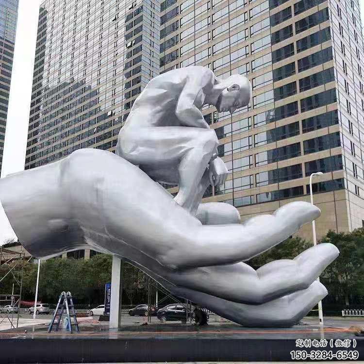遂寧沉思者雕塑,景觀雕塑,手托人物雕塑廠家提供 遂寧沉思者雕塑,景觀雕塑,手托人物雕塑廠家提供