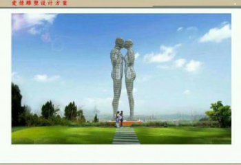 新城鏤空人物雕塑承接，陸地?cái)[件，鐵藝字母人物雕塑制造商