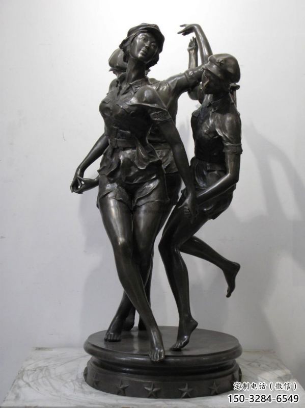 涪陵住宅小區跳舞雕塑 涪陵住宅小區跳舞雕塑