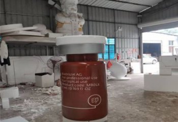 達孜瓶子雕塑批發，景觀雕塑，主題玻璃鋼藥瓶子雕塑標準