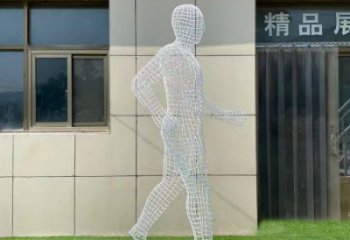 伊犁鏤空運動員雕塑服務商，美陳雕塑，鐵藝體育人物雕塑精選